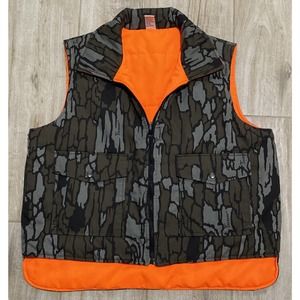 Winchester Trebark Men's L Camo/ Blaze Orange Conceal Reversible Hunting Vest